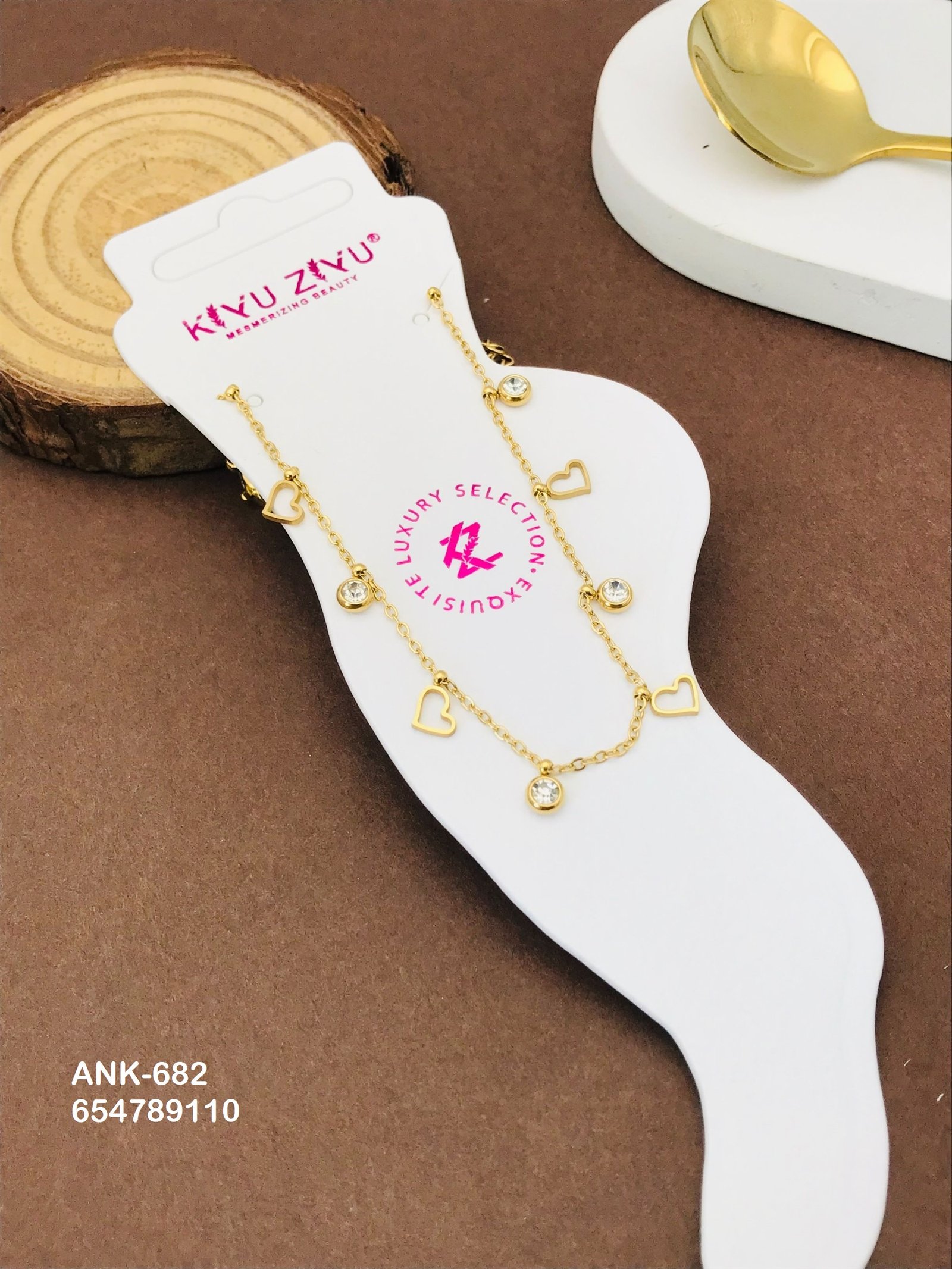 ank 682.jpg ANK-682 Anti-Tarnish Stainless Steel Anklets from Kiyu Ziyu by Zyra Creation