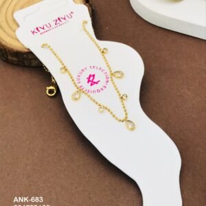 ANK-683 Anti-Tarnish Stainless Steel Anklets from Kiyu Ziyu by Zyra Creation