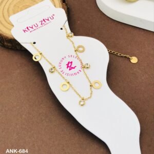 ANK-684 Anti-Tarnish Stainless Steel Anklets from Kiyu Ziyu by Zyra Creation