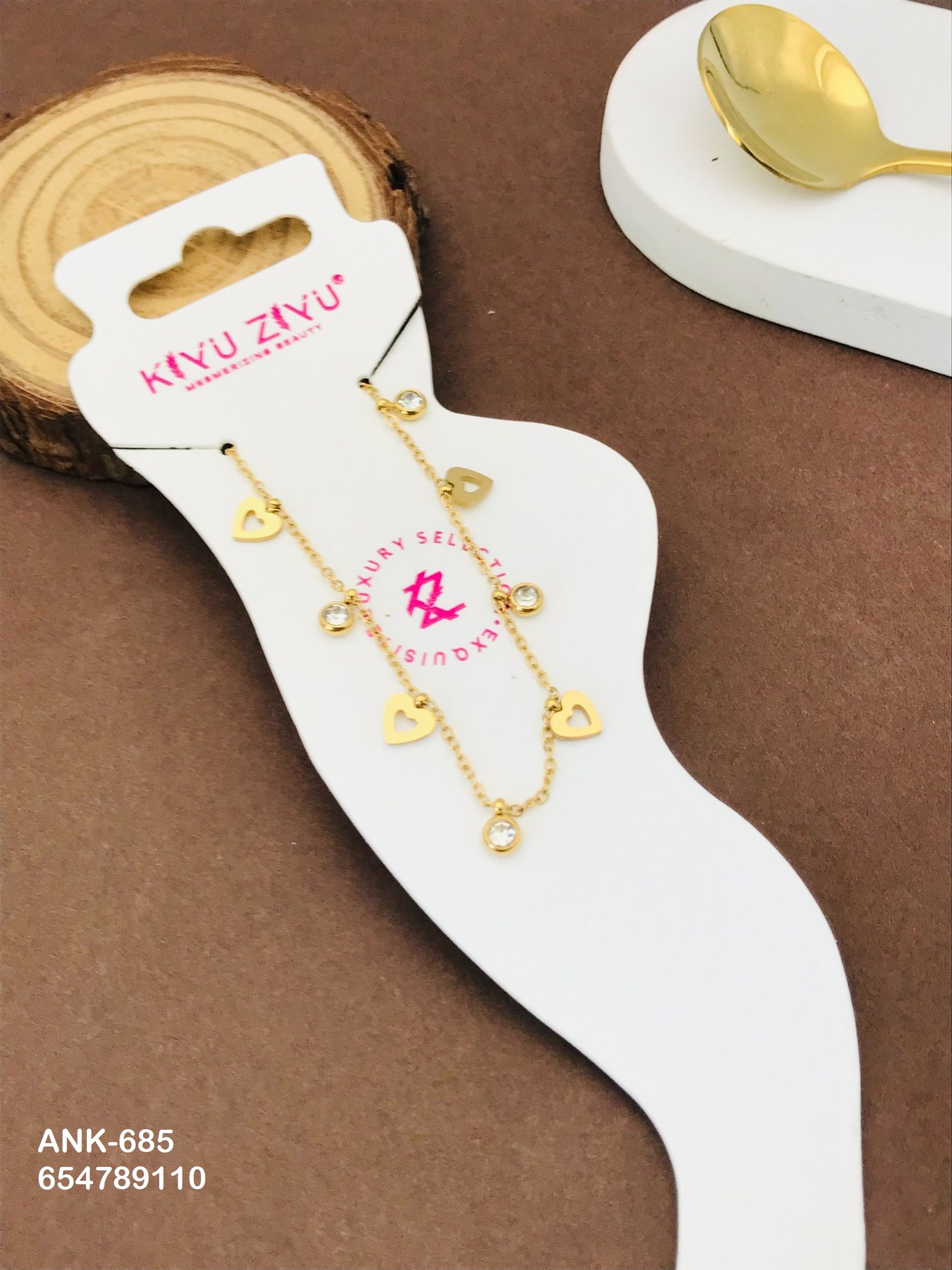 ank 685.jpg ANK-685 Anti-Tarnish Stainless Steel Anklets from Kiyu Ziyu by Zyra Creation