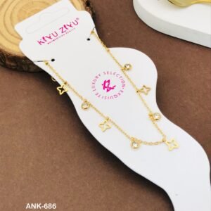 ANK-686 Anti-Tarnish Stainless Steel Anklets from Kiyu Ziyu by Zyra Creation