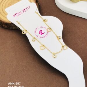 ANK-687 Anti-Tarnish Stainless Steel Anklets from Kiyu Ziyu by Zyra Creation