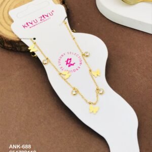 ANK-688 Anti-Tarnish Stainless Steel Anklets from Kiyu Ziyu by Zyra Creation