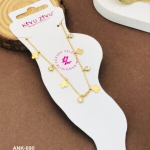 ANK-690 Anti-Tarnish Stainless Steel Anklets from Kiyu Ziyu by Zyra Creation
