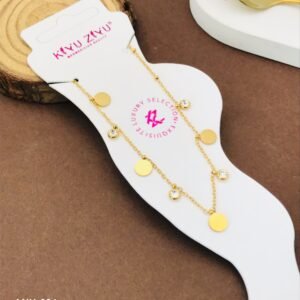 ANK-691 Anti-Tarnish Stainless Steel Anklets from Kiyu Ziyu by Zyra Creation