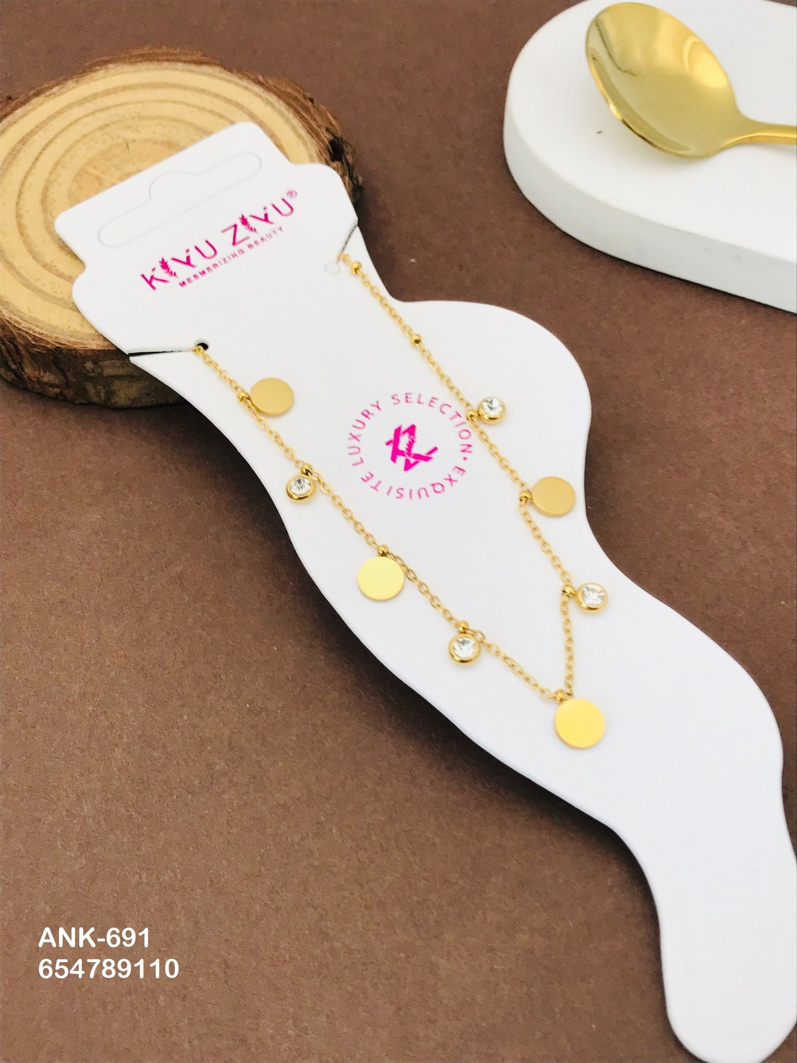 ank 691.jpg ANK-691 Anti-Tarnish Stainless Steel Anklets from Kiyu Ziyu by Zyra Creation