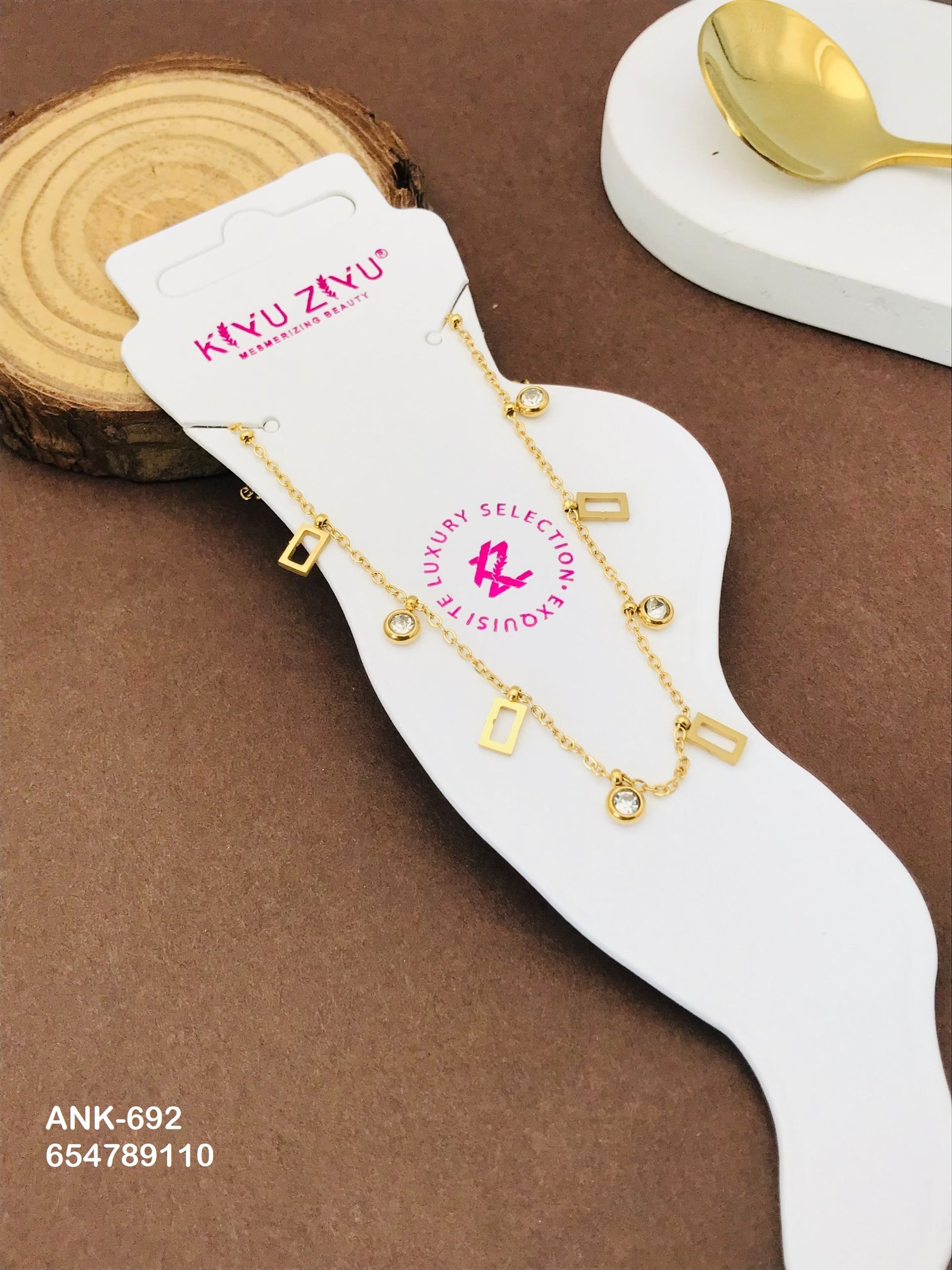 ank 692.jpg ANK-692 Anti-Tarnish Stainless Steel Anklets from Kiyu Ziyu by Zyra Creation