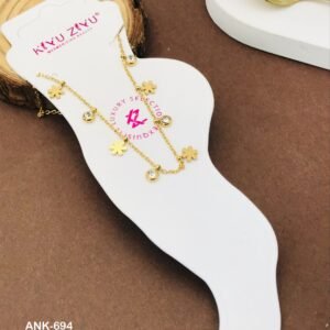 ANK-694 Anti-Tarnish Stainless Steel Anklets from Kiyu Ziyu by Zyra Creation