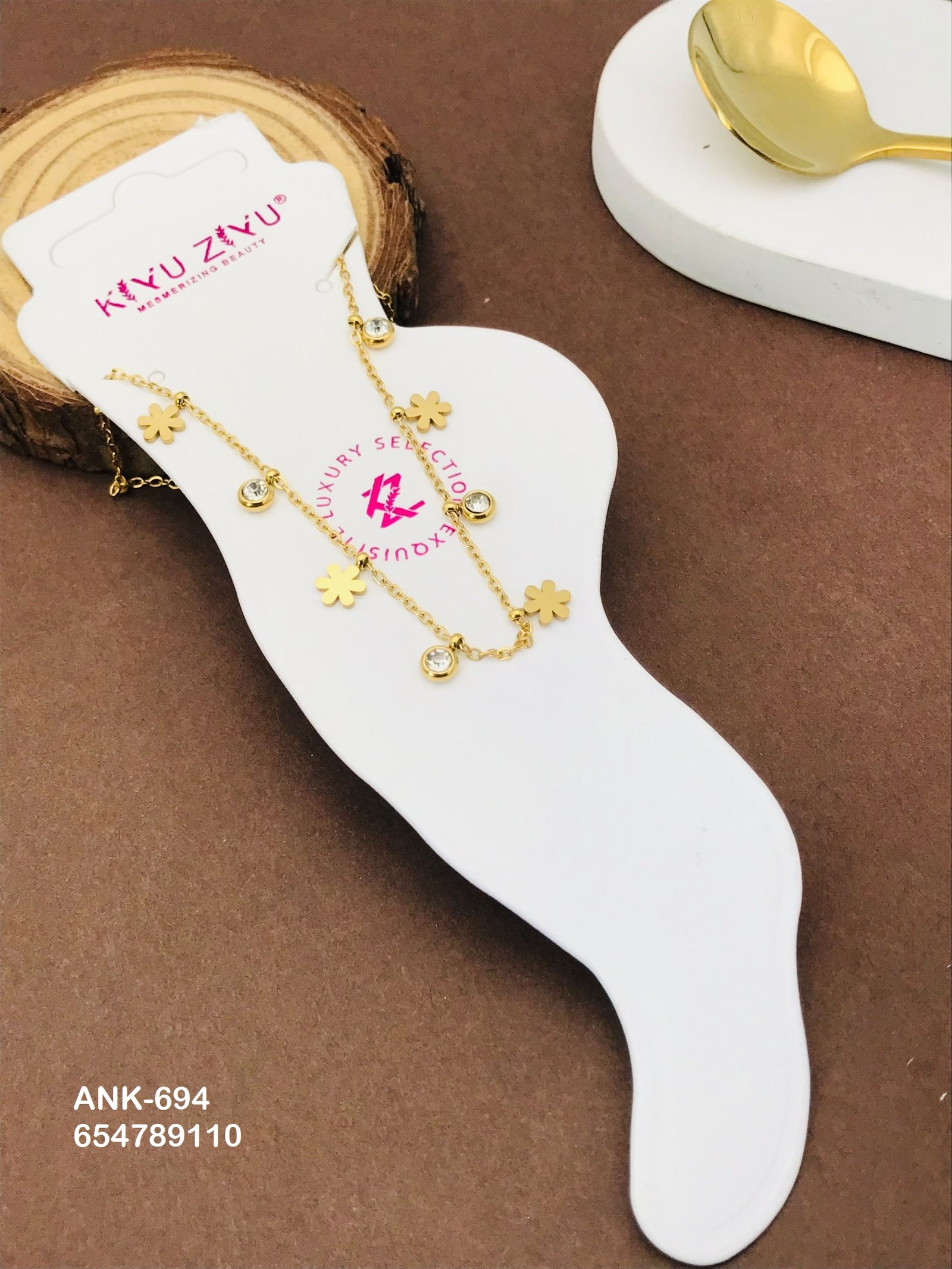 ank 694.jpg ANK-694 Anti-Tarnish Stainless Steel Anklets from Kiyu Ziyu by Zyra Creation