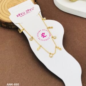 ANK-695 Anti-Tarnish Stainless Steel Anklets from Kiyu Ziyu by Zyra Creation