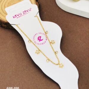 ANK-696 Anti-Tarnish Stainless Steel Anklets from Kiyu Ziyu by Zyra Creation