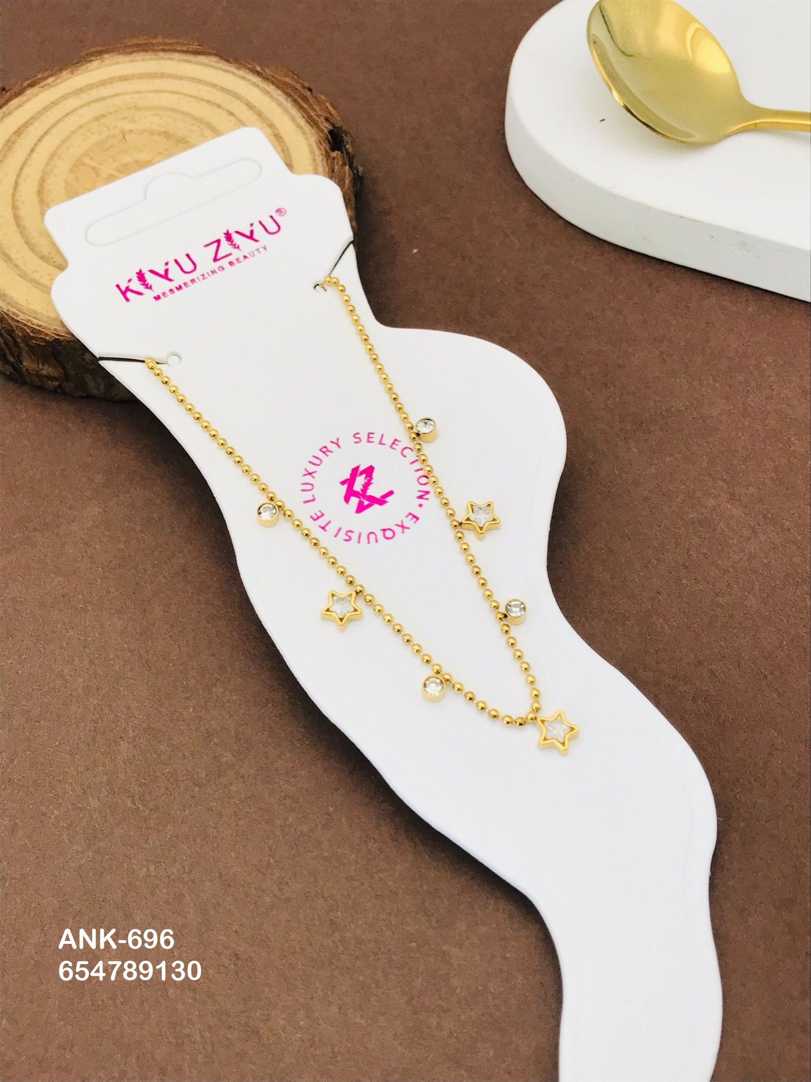 ank 696.jpg ANK-696 Anti-Tarnish Stainless Steel Anklets from Kiyu Ziyu by Zyra Creation