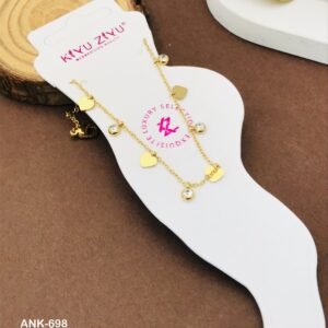 ANK-698 Anti-Tarnish Stainless Steel Anklets from Kiyu Ziyu by Zyra Creation