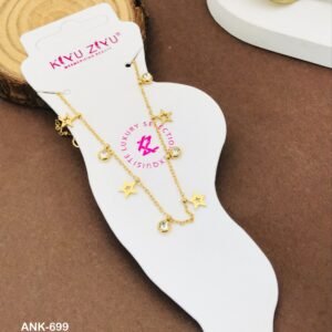 ANK-699 Anti-Tarnish Stainless Steel Anklets from Kiyu Ziyu by Zyra Creation