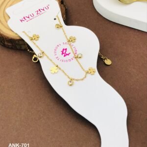 ANK-701 Anti-Tarnish Stainless Steel Anklets from Kiyu Ziyu by Zyra Creation