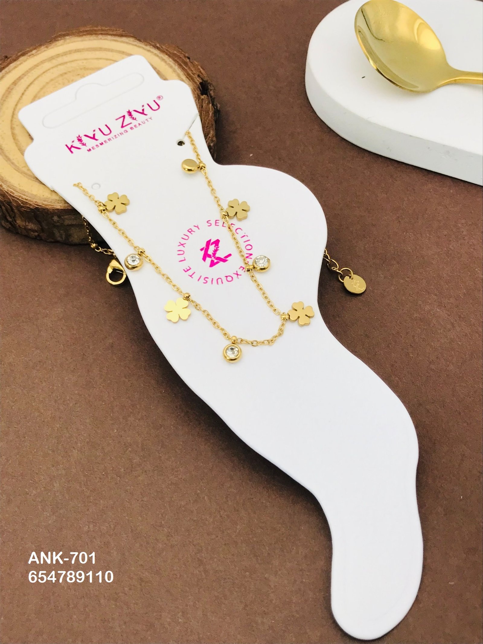 ank 701.jpg ANK-701 Anti-Tarnish Stainless Steel Anklets from Kiyu Ziyu by Zyra Creation