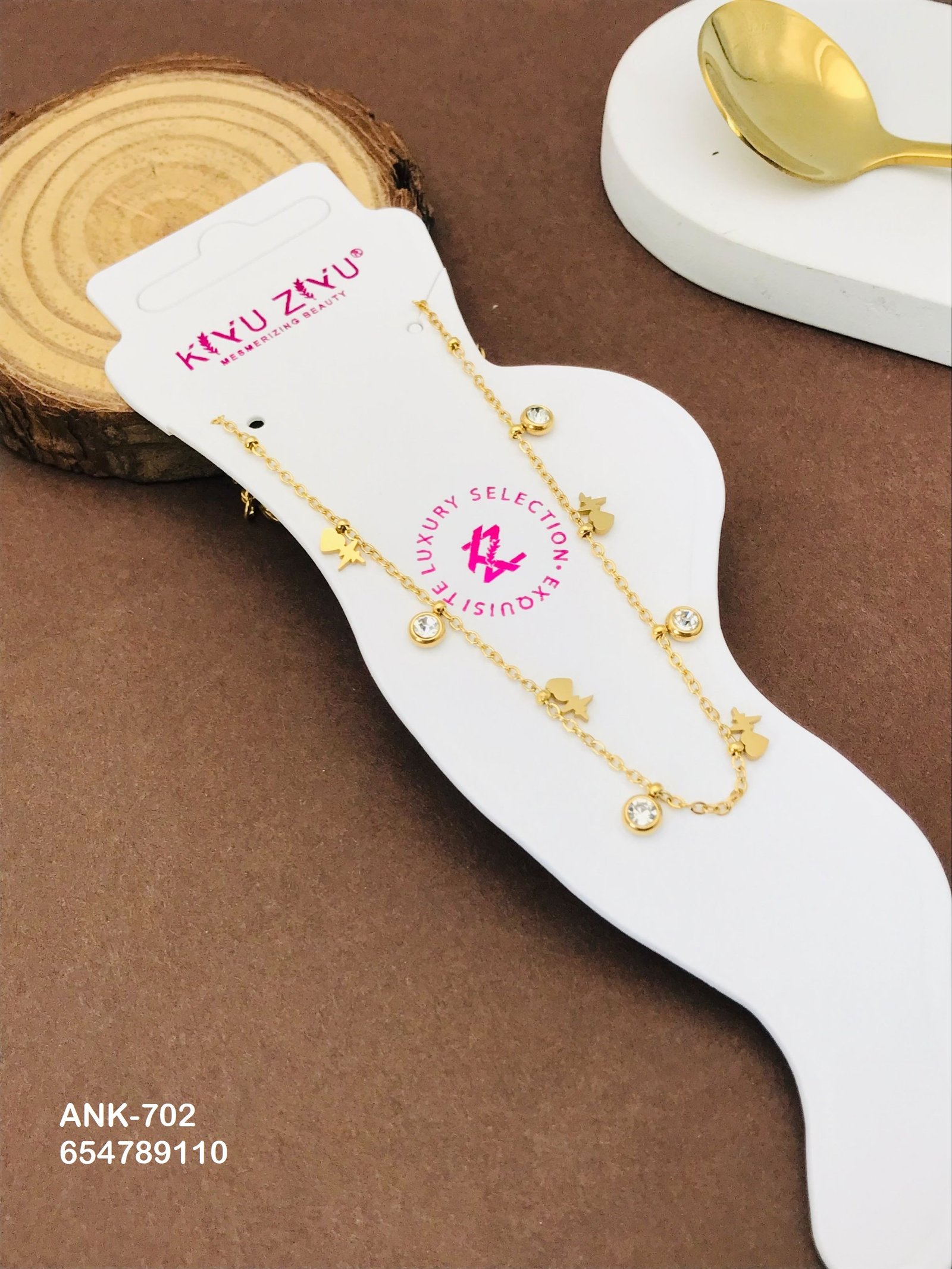 ank 702.jpg ANK-702 Anti-Tarnish Stainless Steel Anklets from Kiyu Ziyu by Zyra Creation