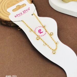 ANK-703 Anti-Tarnish Stainless Steel Anklets from Kiyu Ziyu by Zyra Creation
