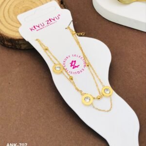 ANK-704 Anti-Tarnish Stainless Steel Anklets from Kiyu Ziyu by Zyra Creation