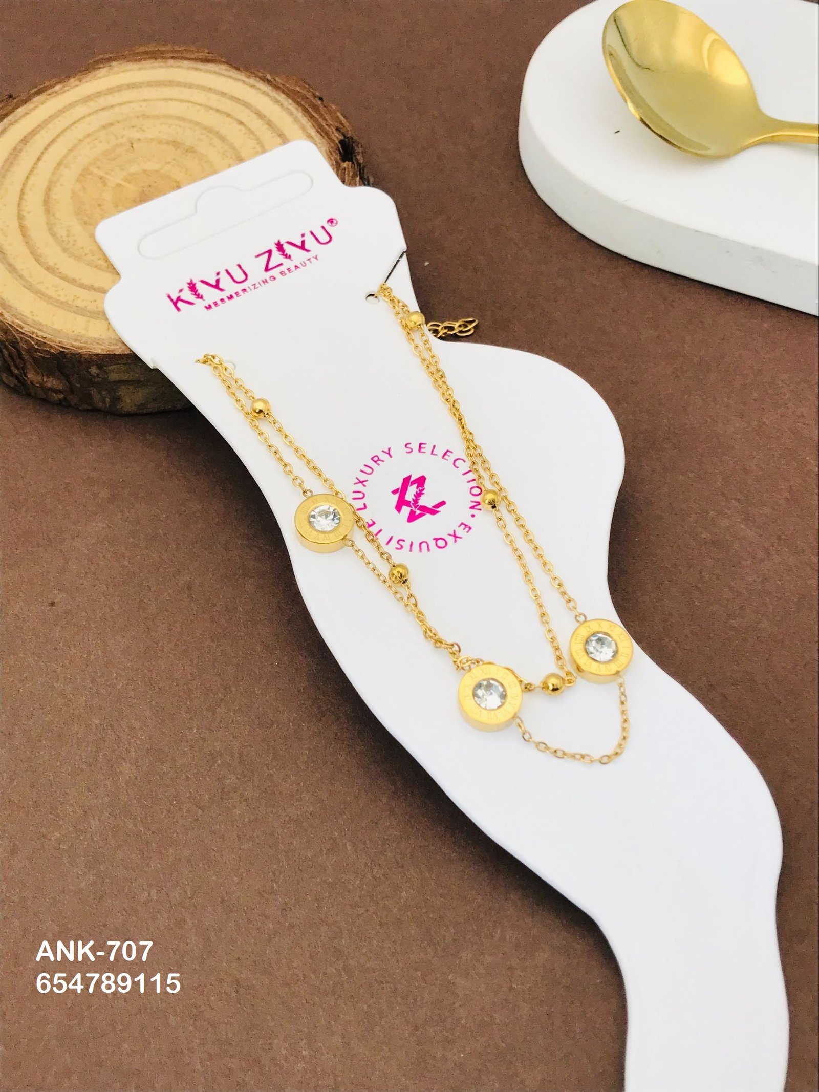 ank 704.jpg ANK-704 Anti-Tarnish Stainless Steel Anklets from Kiyu Ziyu by Zyra Creation