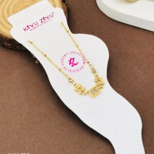 ANK-705 Anti-Tarnish Stainless Steel Anklets from Kiyu Ziyu by Zyra Creation