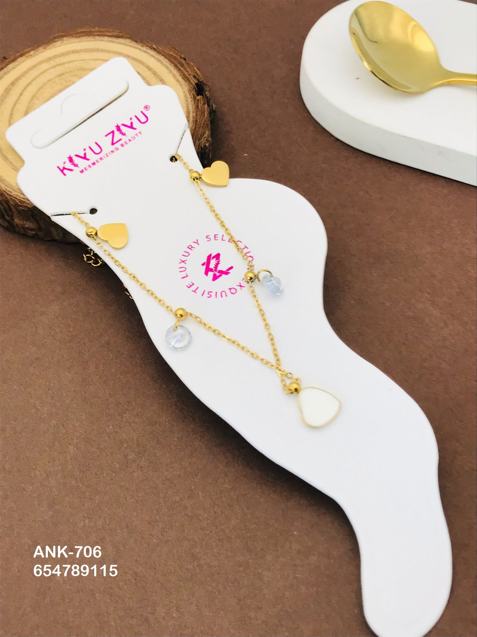 ank 706.jpg ANK-706 Anti-Tarnish Stainless Steel Anklets from Kiyu Ziyu by Zyra Creation