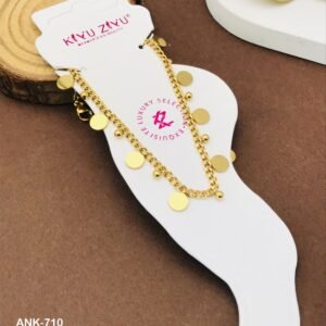 ANK-712 Anti-Tarnish Stainless Steel Anklets from Kiyu Ziyu by Zyra Creation