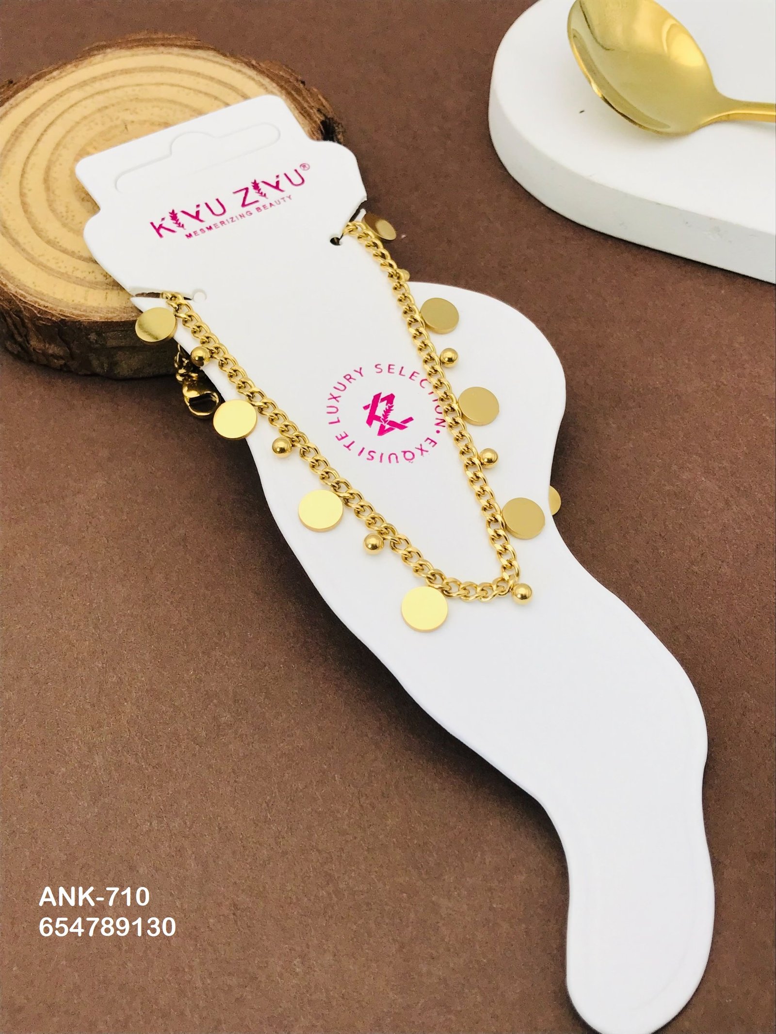 ank 712.jpg ANK-712 Anti-Tarnish Stainless Steel Anklets from Kiyu Ziyu by Zyra Creation