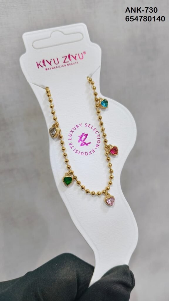ANK-730 Anti-Tarnish Stainless Steel Anklets from Kiyu Ziyu by Zyra Creation