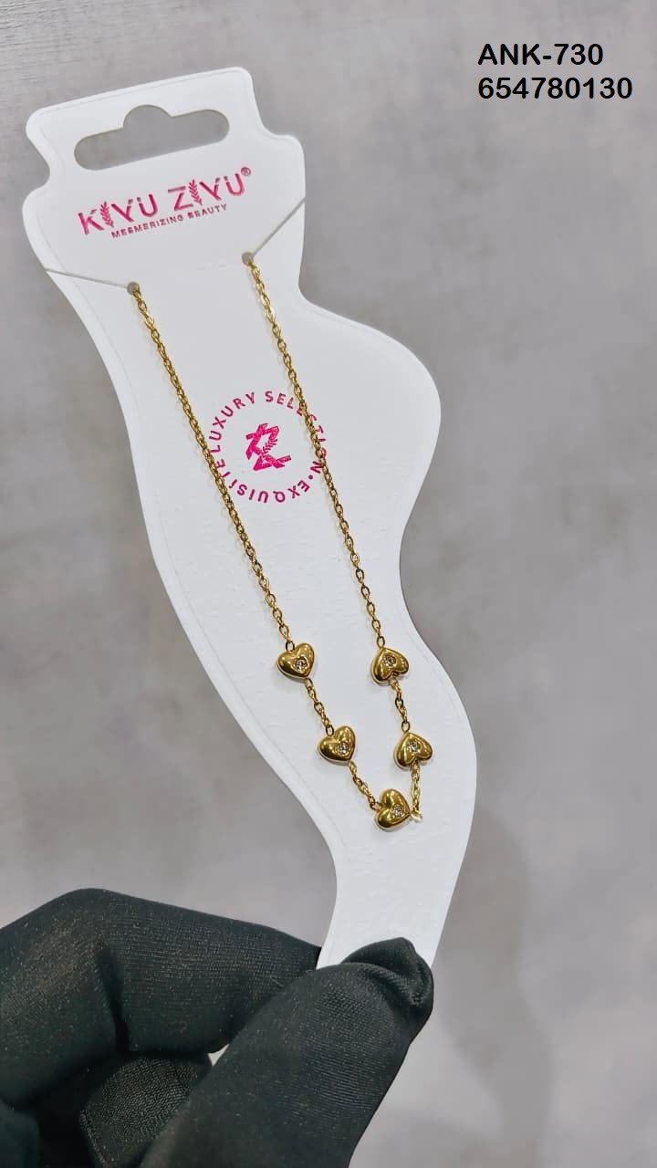 ank 731.jpeg ANK-731 Anti-Tarnish Stainless Steel Anklets from Kiyu Ziyu by Zyra Creation
