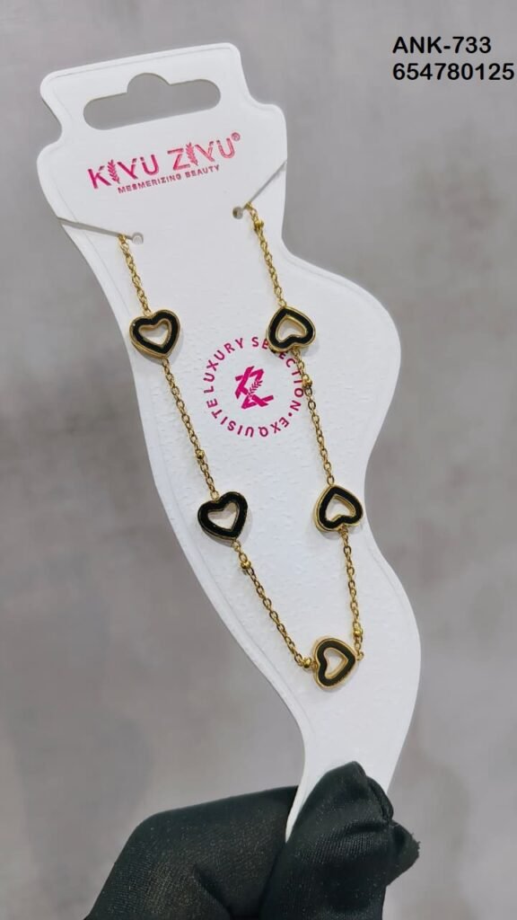 ANK-733 Anti-Tarnish Stainless Steel Anklets from Kiyu Ziyu by Zyra Creation