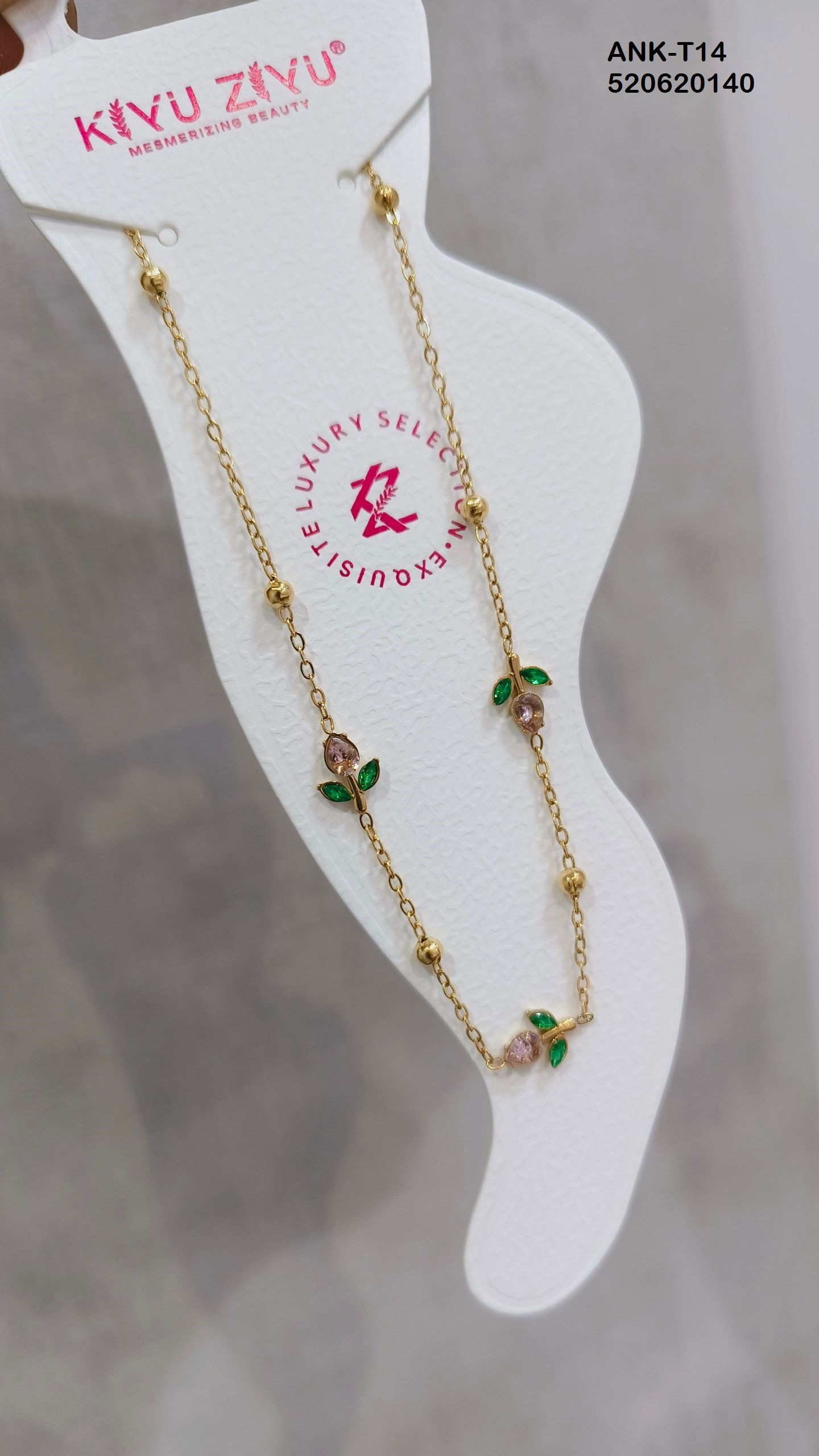 ank t14.jpg ANK-T14 Anti-Tarnish Stainless Steel Anklets from Kiyu Ziyu by Zyra Creation