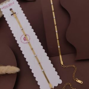 BR-11368 Anti-Tarnish Stainless Steel Chain Bracelets from Kiyu Ziyu by Zyra Creation