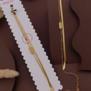 BR-11369 Anti-Tarnish Stainless Steel Chain Bracelets from Kiyu Ziyu by Zyra Creation