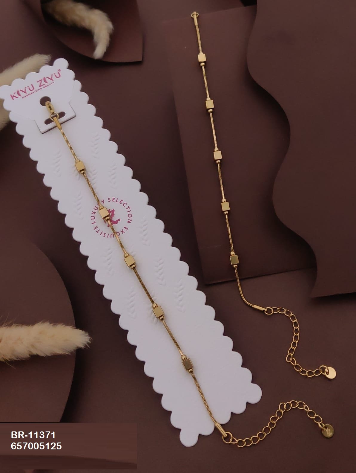 br 11371.jpeg BR-11371 Anti-Tarnish Stainless Steel Chain Bracelets from Kiyu Ziyu by Zyra Creation