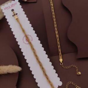 BR-11372 Anti-Tarnish Stainless Steel Chain Bracelets from Kiyu Ziyu by Zyra Creation