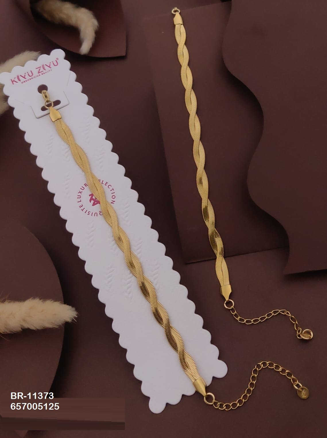 br 11373.jpeg BR-11373 Anti-Tarnish Stainless Steel Chain Bracelets from Kiyu Ziyu by Zyra Creation