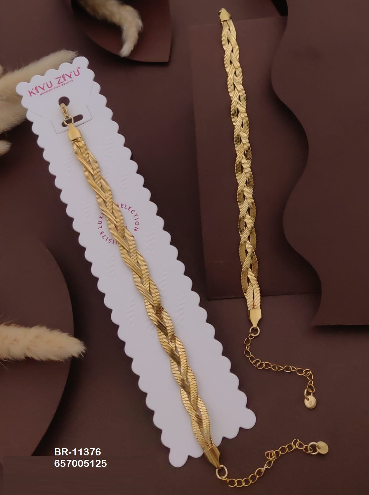 br 11376.jpeg BR-11376 Anti-Tarnish Stainless Steel Chain Bracelets from Kiyu Ziyu by Zyra Creation