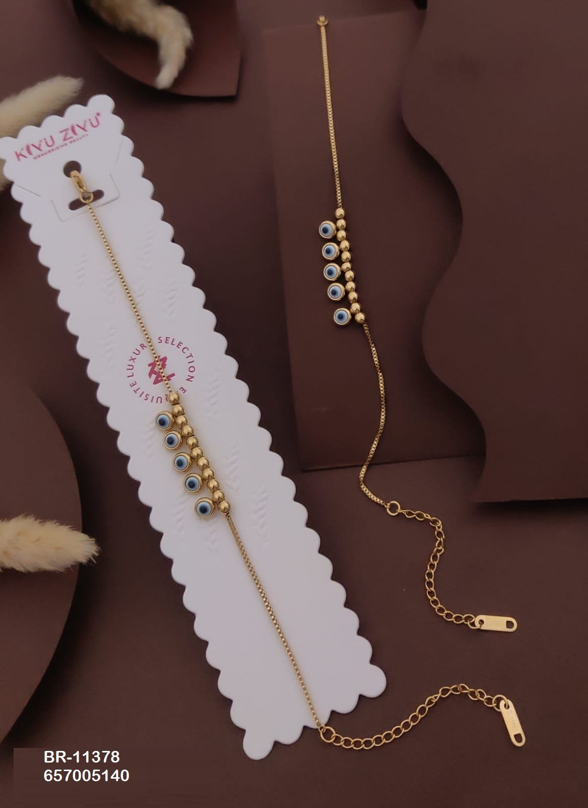 br 11378.jpeg BR-11378 Anti-Tarnish Stainless Steel Chain Bracelets from Kiyu Ziyu by Zyra Creation