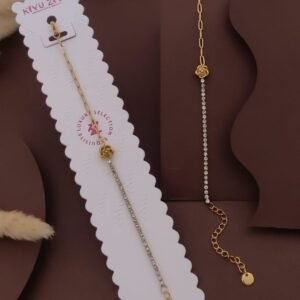 BR-11381 Anti-Tarnish Stainless Steel Chain Bracelets from Kiyu Ziyu by Zyra Creation