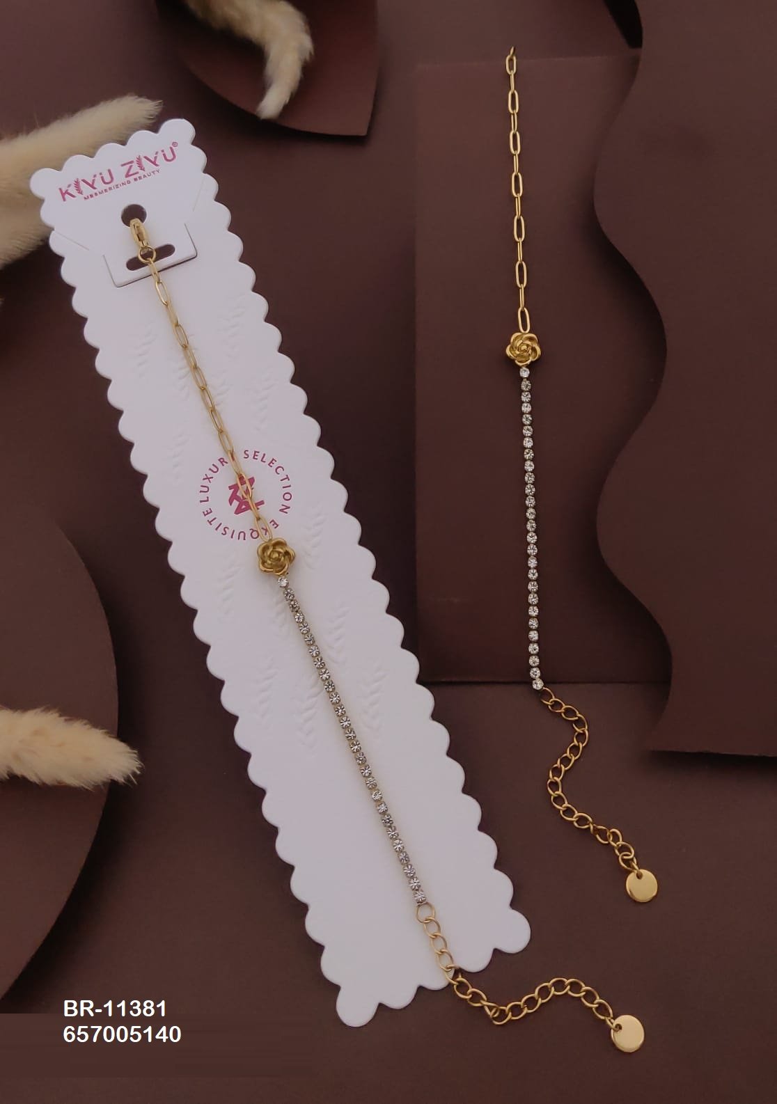 br 11381.jpeg BR-11381 Anti-Tarnish Stainless Steel Chain Bracelets from Kiyu Ziyu by Zyra Creation