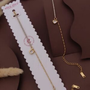 BR-11383 Anti-Tarnish Stainless Steel Chain Bracelets from Kiyu Ziyu by Zyra Creation