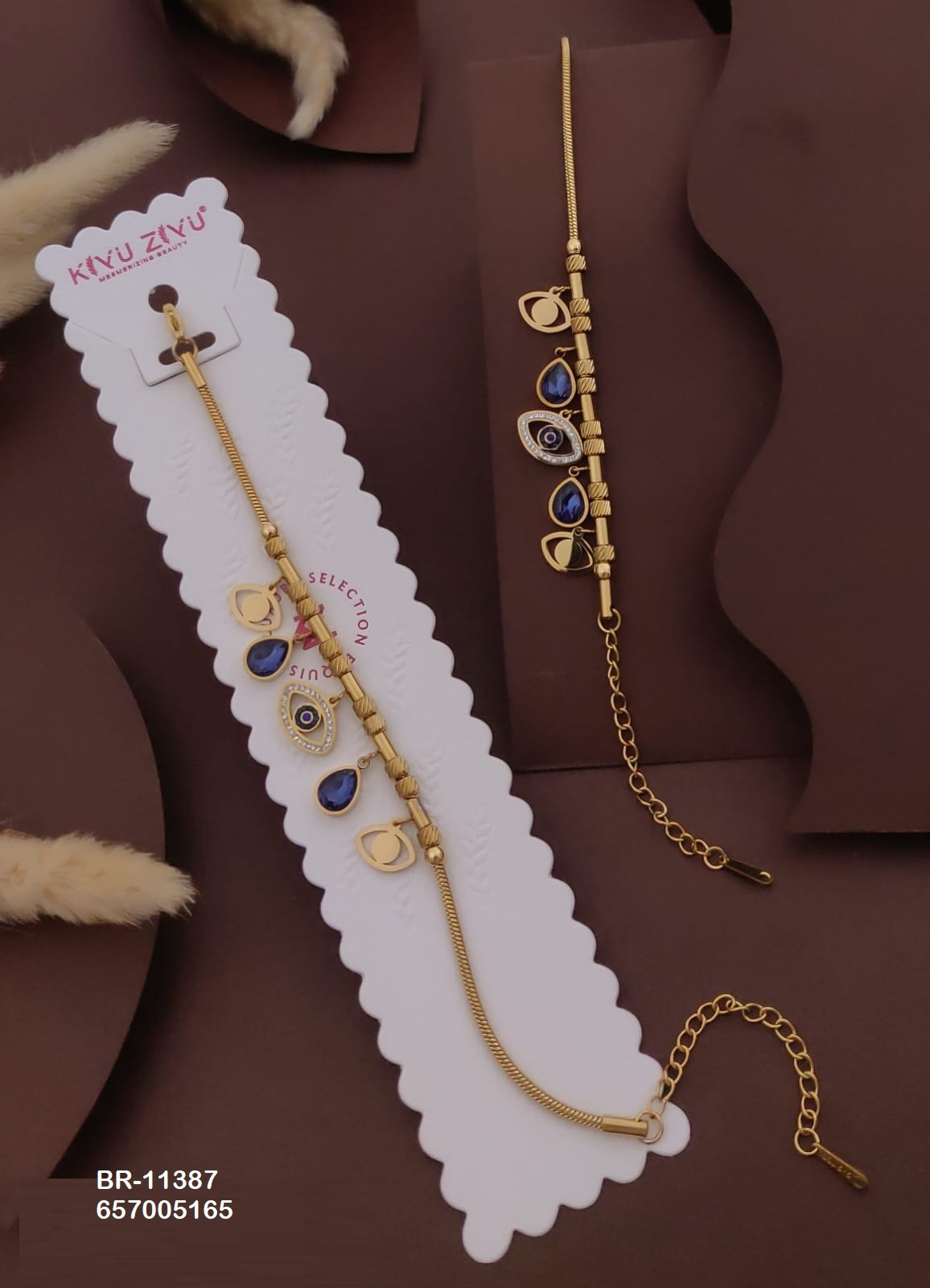 br 11387.jpeg BR-11387 Anti-Tarnish Stainless Steel Chain Bracelets from Kiyu Ziyu by Zyra Creation