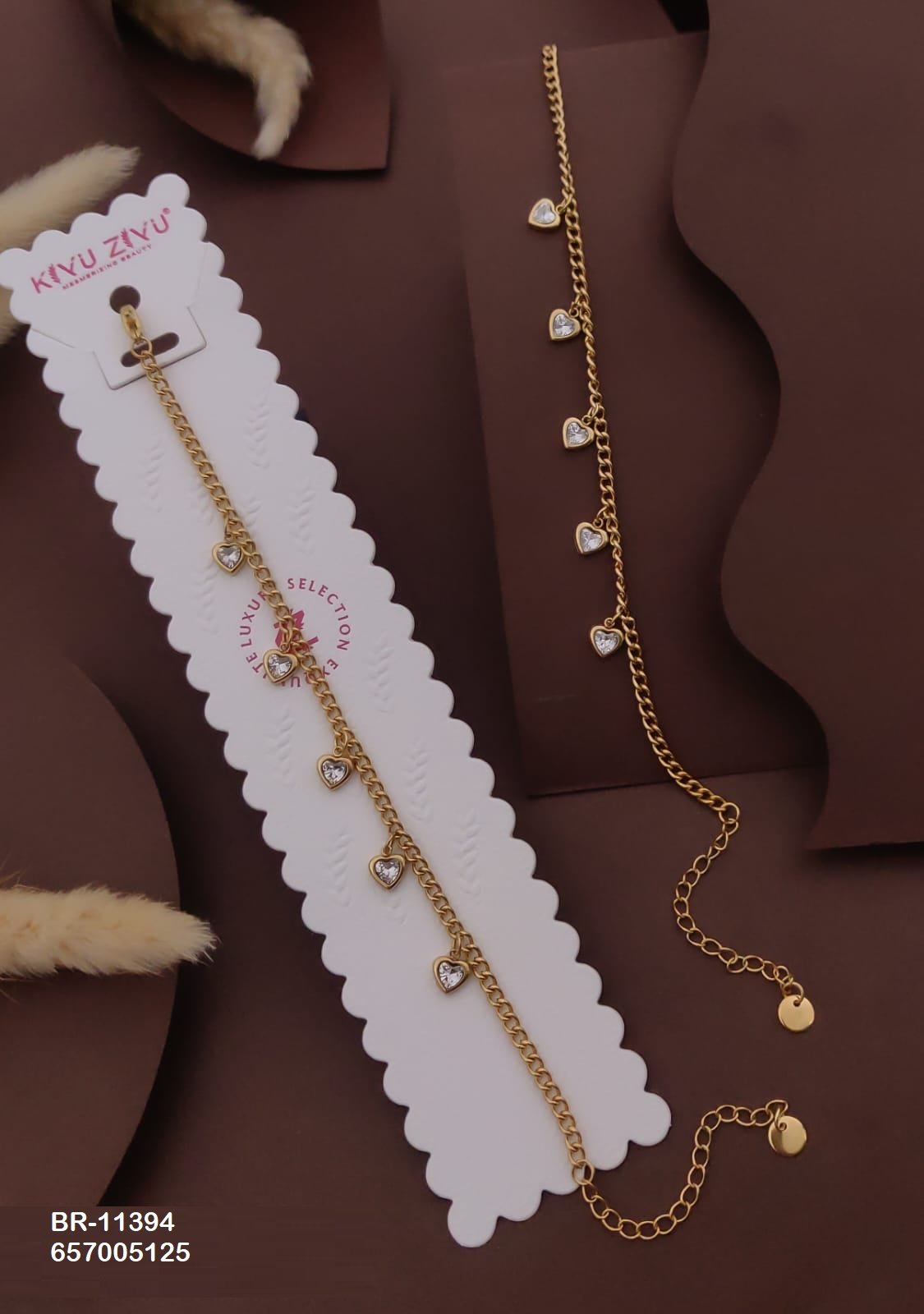 br 11394.jpeg BR-11394 Anti-Tarnish Stainless Steel Chain Bracelets from Kiyu Ziyu by Zyra Creation