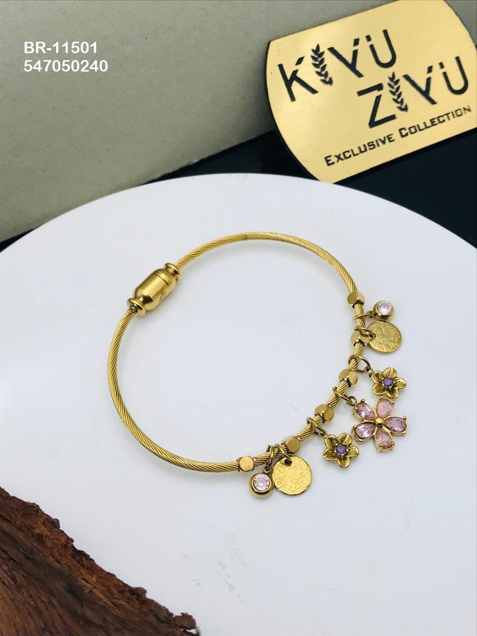 br 11501.jpeg BR-11501 Anti-Tarnish Stainless Steel Charms Style Bracelet from Kiyu Ziyu by Zyra Creation