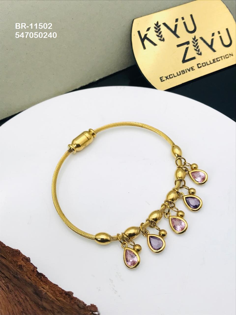 br 11502.jpeg BR-11502 Anti-Tarnish Stainless Steel Charms Style Bracelet from Kiyu Ziyu by Zyra Creation