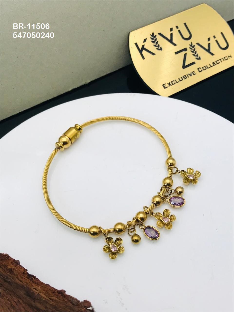 br 11506.jpeg BR-11506 Anti-Tarnish Stainless Steel Charms Style Bracelet from Kiyu Ziyu by Zyra Creation
