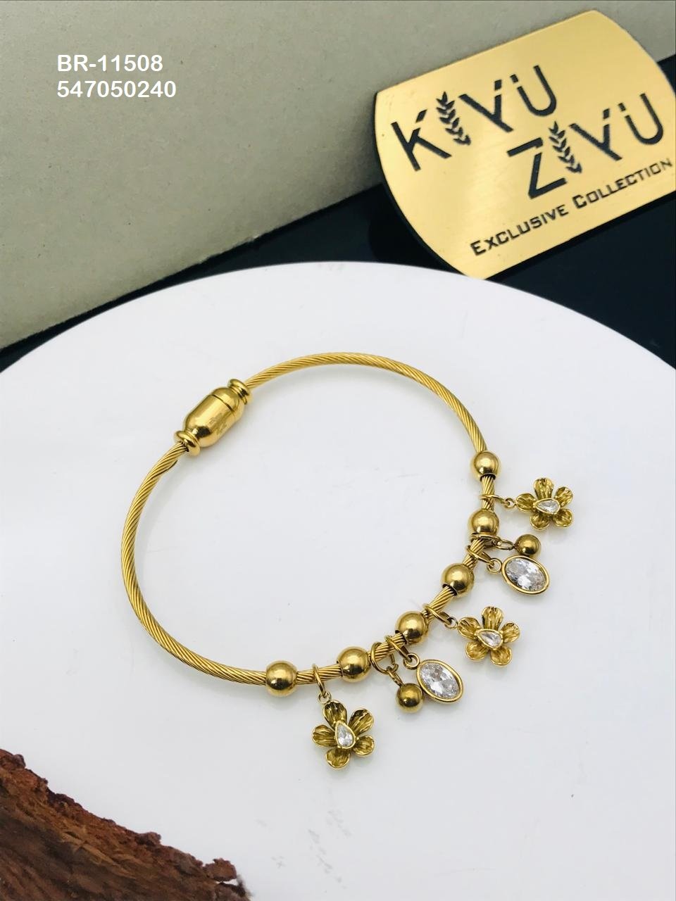 br 11508.jpeg BR-11508 Anti-Tarnish Stainless Steel Charms Style Bracelet from Kiyu Ziyu by Zyra Creation