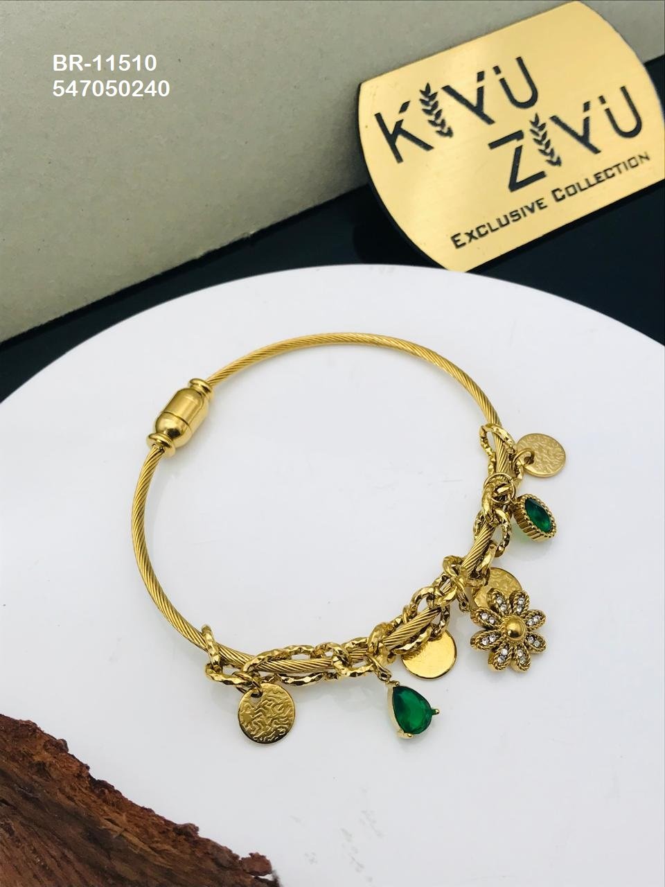 br 11510.jpeg BR-11510 Anti-Tarnish Stainless Steel Charms Style Bracelet from Kiyu Ziyu by Zyra Creation