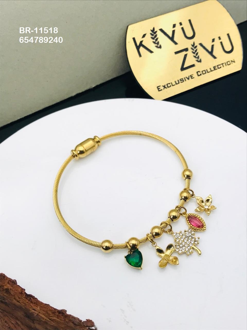 br 11518.jpeg BR-11518 Anti-Tarnish Stainless Steel Charms Style Bracelet from Kiyu Ziyu by Zyra Creation